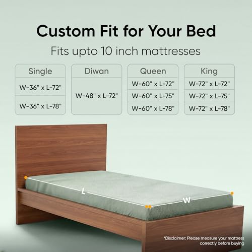 Image of Frido Bamboo Waterproof Mattress Protector for King Beds (78 x 72 Inch), Soft Bamboo Terry Comfort, Cooling Breathable & Noiseless Mattress Cover, Fit for Mattresses Up to 10 Inches (Sage Green)