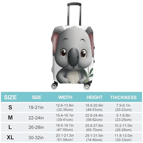 Luggage Cover Elastic Suitcase Cover Anti-Scratch Suitcase Covers Travel Cartoon Koala Luggage Covers Luggages Protector for Travel Adult Luggages Decorative 18-32 Inch2