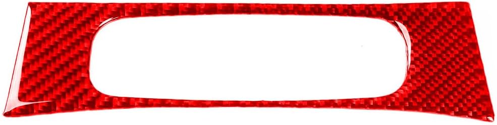Cnoula11 1Pc Carbon Fiber Trims Panel Cover Cigarette Lighter Panel Red Left Hand For Hyundai Veloster JS 2019-2023