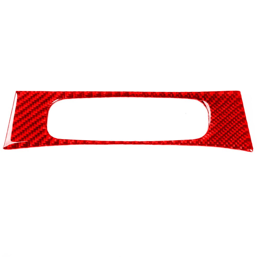 Cnoula11 1Pc Carbon Fiber Trims Panel Cover Cigarette Lighter Panel Red Left Hand For Hyundai Veloster JS 2019-2023