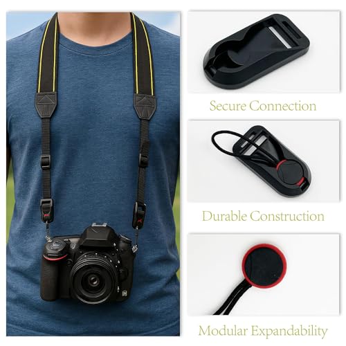 Image of 4pcs Camera Quick Release Anchor Links for DSLR & Mirrorless Cameras Straps