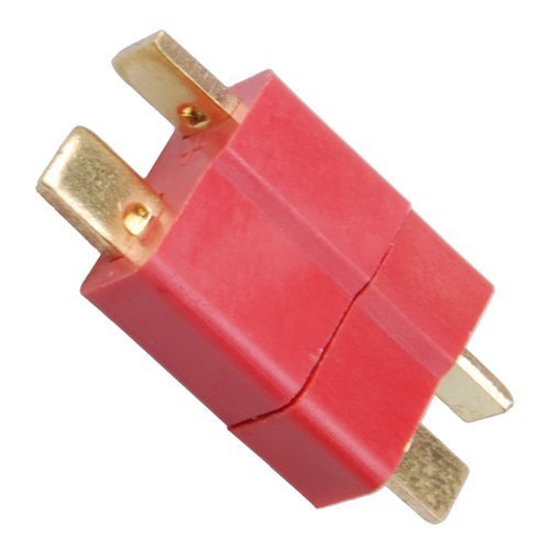 RIDEN 10 Pairs Red Ultra T Plug Connectors Deans Style For RC LiPo Battery Male and Female + Shrink Tubing 1