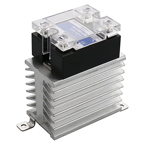 Baomain Ssr-60Da 60A Solid State Relay Module 4-32Vdc / 24-480Vac + Heat Sink #TOP1