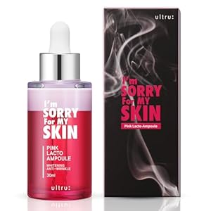 I’m Sorry For My Skin Pink Lacto Ampoule 30 ml – anti-aging en anti-rimpel Korean Skincare, serum gezicht, tegen kringen rond de ogen, vochtinbrengende gezichtscrème voor een stralende huid