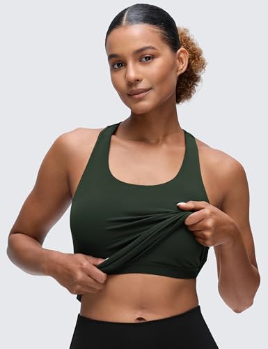 Image of CRZ YOGA Butterluxe Racerback Tank Tops | Light Support, Built in Bra, Removable Pads, Yoga, Extremely Soft, Scoop Neck, for Women