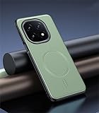 TIANYUE pour Vivo iQOO 15 Coque Ultra Mince [Charge sans Fil Magn�tique] Souple TPU avec Dos Simili-Cuir et Finition Anti-Trace, �tui pour Vivo iQOO 15-Vert