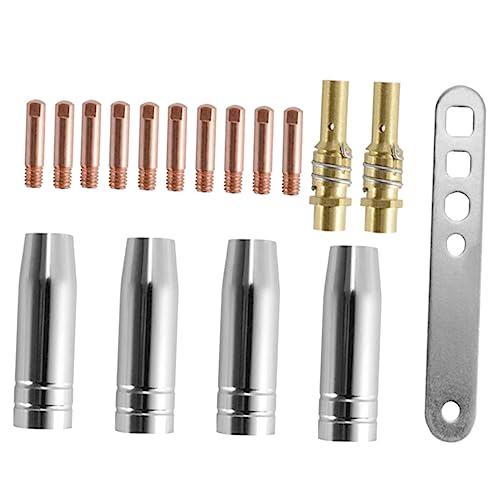 FUNOMOCYA Complete Set of Electric Welding Accessories Nozzle Kit for Mb15ak Torch Handle and Rod