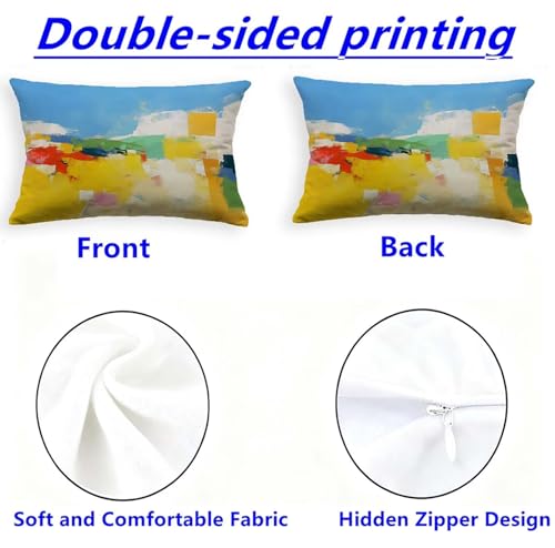 Taie d'oreiller 40x80 housse de coussin rectangulaire lavable - 4