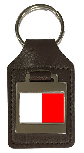 Porte-clés en cuir gravé Bari Italie parfait pour organiser les clés de maison