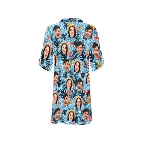 Custom Face Swimsuit Cover-Up Personalized Womens Beach Cover Ups for Swimwear with Face Bathing Suit Coverup Bikini4