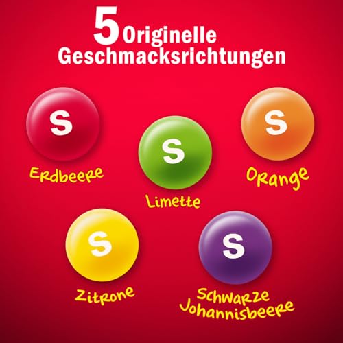 Skittles Fruits, Süßigkeiten Box 14x38g, Kaubonbons mit Fruchtgeschmack, Vegane Snacks, Süßigkeiten & Fruchtbonbons zum Teilen & Naschen für Partys, Süßigkeiten Großpackungen 2