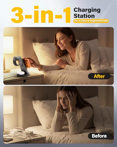 3 in 1 Fast Charging Station for iPhone 25W Wireless Magnetic Phone Charger 17 16e 16 15 - image 7