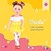 Glitter Girls – 14-Inch Fashion Doll – Blue Eyes & Red Hair – Two – Tone Dress & Ice Cream Leggings – Hair Bow & Glitter Sandals – 3+ Years– Charlie