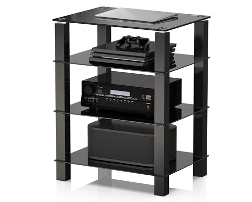 FITUEYES 4-Tier Glass Media Stand