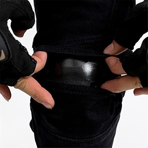 Jeans de moto homme vert avec genouillères S de protection - 7