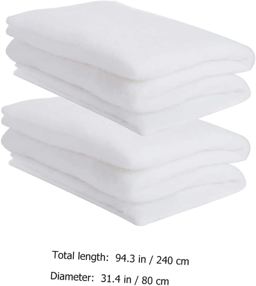 VANZACK Artificial Snow Carpet 2pcs Set Thickened Faux Snow Blanket Christmas Winter Decor Party Scene Prop Indoor Holiday