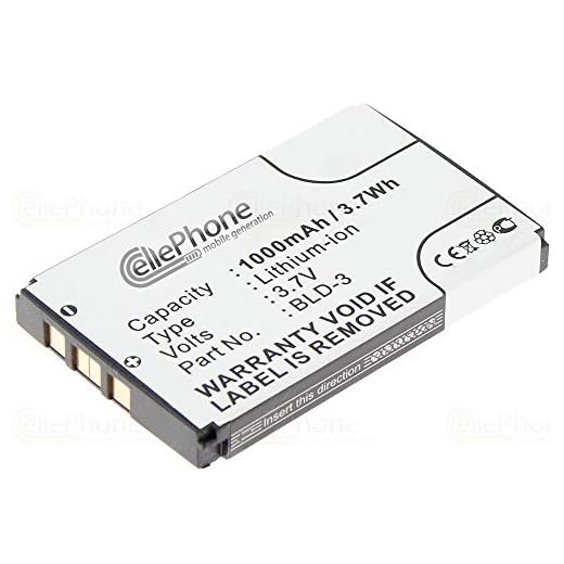 cellePhone Akku Li-Ion kompatibel mit Nokia 7210 2100 3200 3300 6200 6220 6610 6610i 7250 7250i (Ersatz für BLD-3)