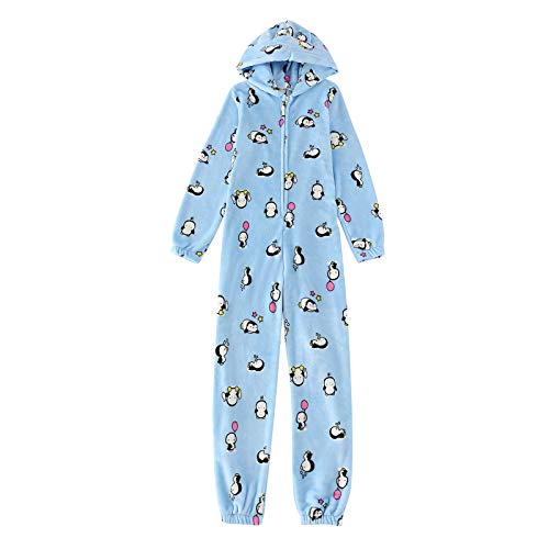 Aniywn Matching Family Pajamas Sets Onesies Zip-up Hoodie Union Jumpsuit Cute Warm Hoodie One-Piece PJS