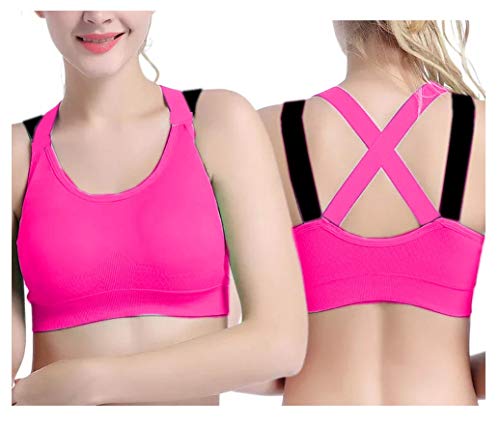 Image of Dilency Sales Racer Back Sports Bra for Women's /Girls (Gym,Yoga,Running,Workout) (Removable Pads) (30 to 34 Size)