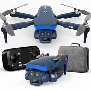 Drone con Fotocamera HD 1080P, Obiettivo Regolabile A 90°, Drone Pieghevole con Motore Brushless, Controllo con Gestualità, Avvitamenti 3D, Modalità Headless, Perfetto Per Principianti e Adulti