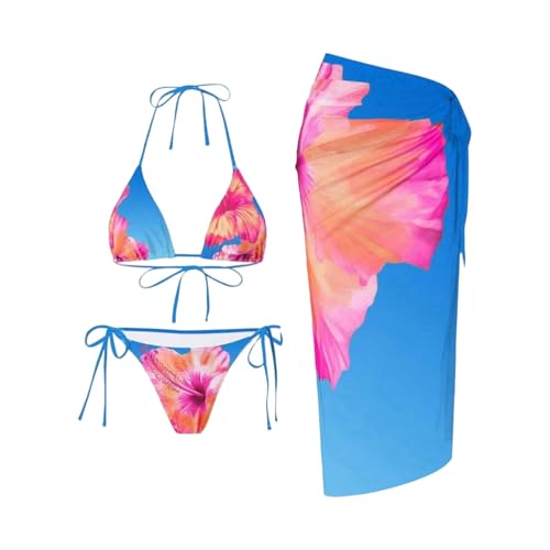 Maillot de bain 3 pièces taille haute avec fente tendance pour plage 2026