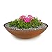 matches21 HOME & HOBBY Wetterfeste Pflanzschale für draussen in 35 cm - rost-Optik als Blumenschale - Dekoschale