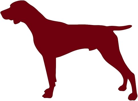 Zazzle Vizsla Dog Silhouette Animal 1 Burgundy Set Of 2 Premium Waterproof Vinyl Decal Stickers For Laptop Phone Accessory Helmet Car Window Bumper Mug Tuber Cup Door Wall Decoration