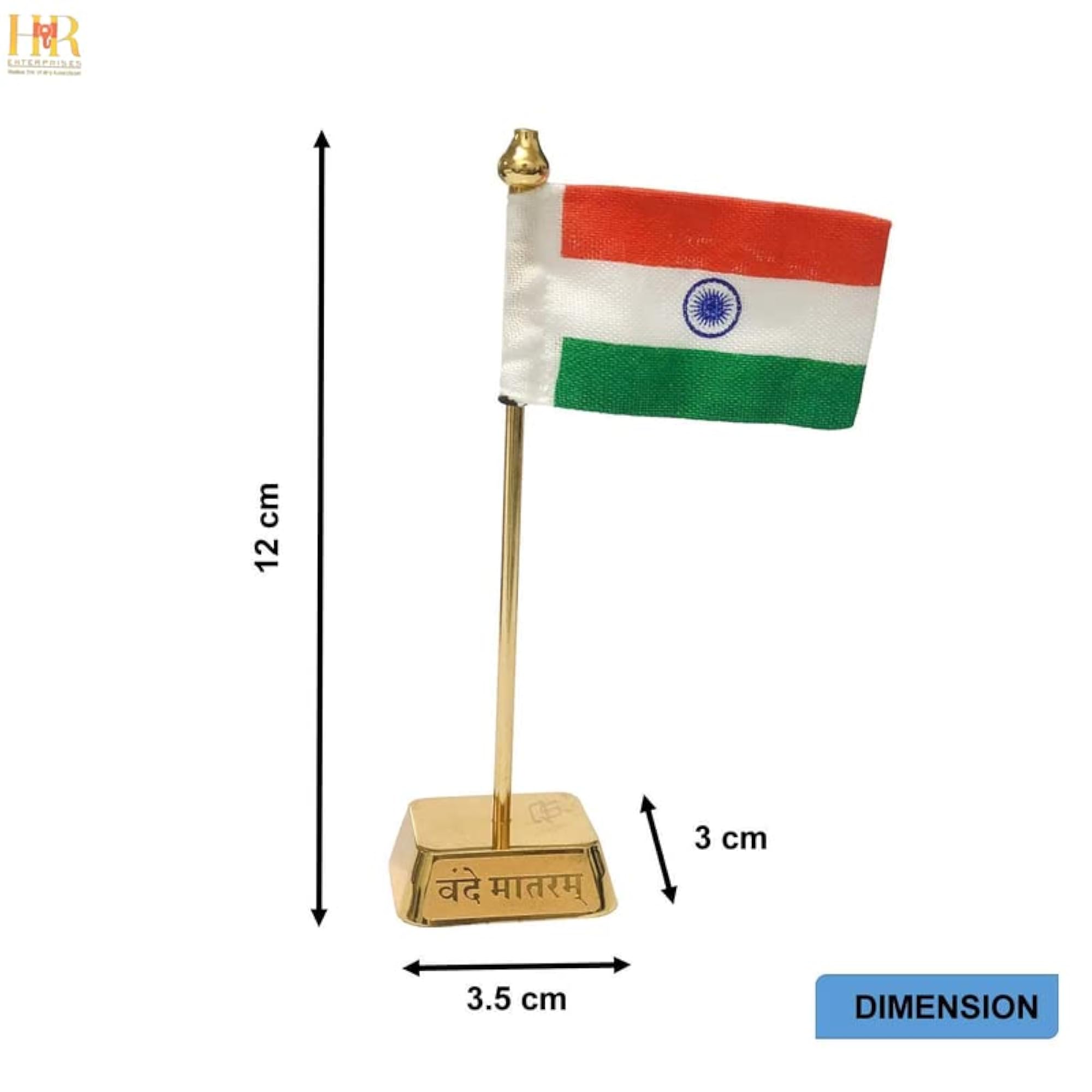 National Flag of India in Khadi Cloth, Office Desk Display