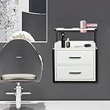 muebles de peluqueria cali Gran capacidad: el producto tiene 2 cajones y 1 estante abierto, lo que le brinda suficiente espacio para almacenar y clasificar sus herramientas, lo que hace que su entorno de trabajo sea más organizado y le ahorrará tiempo buscando herramientas.