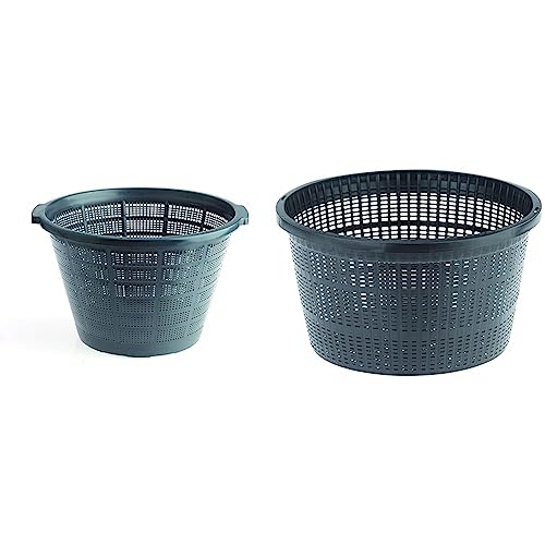 Oase 54318 Pflanzkorb Seerosen rund 40 | Dekoration | Teichbiologie | Teichbepflanzung | Gartenbepflanzung & 52632 Pflanzkorb rund 22 | Dekoration | Teichbiologie | Teichbepflanzung