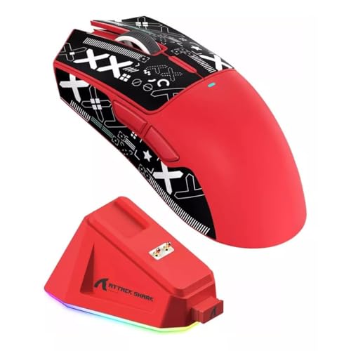 Mouse Gamer X11 Attack Shark Tri Mode 22000dpi Paw3311 (Vermelho)