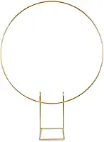 Arco de Festa de Aniversário e Decoração Painel Para Bexiga Redondo 1.50mts Desmontável Dourado 1un. - Delta
