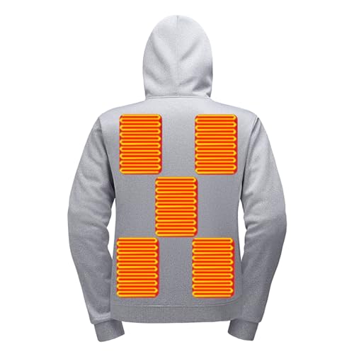 Heated Hoodie for Men Women Heated Jackets Sweatshirt Warm USB Electric Heaters Winter Heating Hoodies Outdoor Coat3
