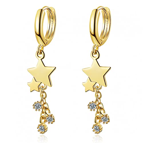 Boucle d'oreille en argent anti-allergie avec pampilles cristal légères pour mariée sans douleur
