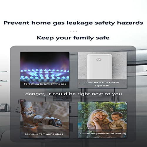Smart Wifi Natural Gas Leak Detector,App Remote Monitor,Pulg In Wall,Combustible Flammable Inflammable Sniffer Sensor For Lpg/Lng/Coal Methane Propane Butane Gases Smoke Fire Alarm For Home Kitchen #TOP4