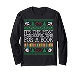 Photo Gallery librarian books reading ugly christmas sweaters maglia a manica Photo Gallery librarian books reading ugly christmas sweaters maglia a manica