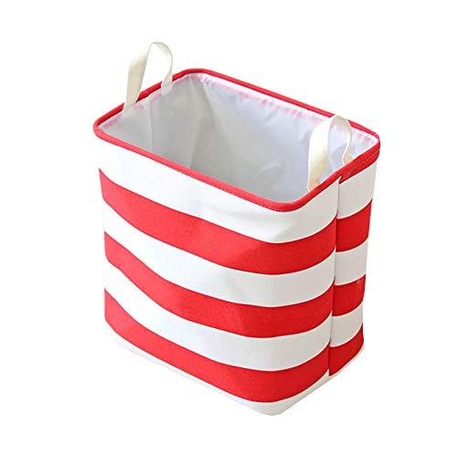 KUENG Storage Cubes Storage Baskets Small Cube Storage Box Storage Units With Boxes Kids Storage Boxes Canvas Storage Box red