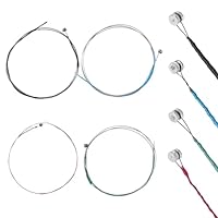 Violinsaiten, 4 Stück Geigensaiten Saiten Violinensaiten Universal Full Set Violinen Stahlkern Violine Fiddle String Saiten Universal Violinsaiten Stahlkern Stahlsaiten für 1/2, 1/4 und 1/8