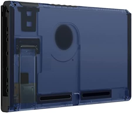 eXtremeRate Transparent Clear Console Back Plate DIY Replacement Housing Shell Case for Nintendo Switch Console with Kickstand - JoyCon Shell NOT Included