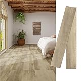 MULGREAT PVC Bodenbelag Vinyl Bodenbelag Selbstklebende Dielen Selbstklebend Langlebige Holzmaserung für Schlafzimmer, Khaki