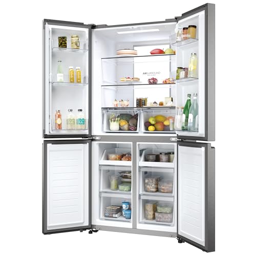Haier Kühl-Gefrier-Kombination CUBE 83 SERIE 7 HCR7818DNMM, 83 cm Breite, 182 cm Höhe, Fassungsvermögen 467 L, Daylight, HumidityZone, Air Surround