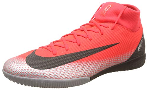 Nike Superflyx 6 Academy Cr7 Ic, Men's Footbal Shoes Footbal Shoes, Red (Bright Crimson/Black-Chrome-Da 600), 9 UK (44 EU)