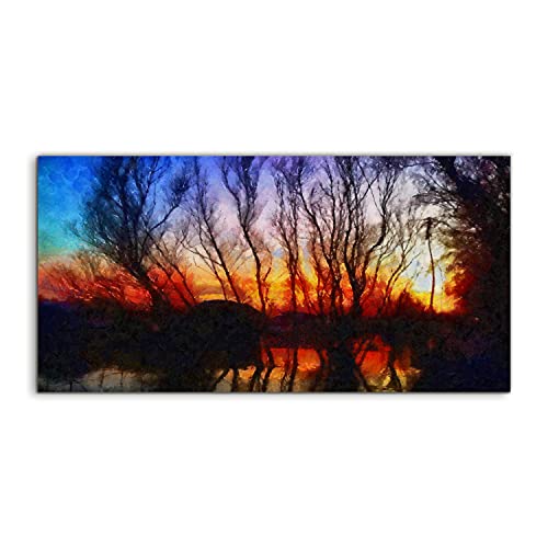 Acryl Art Coloray Nature Sunset Tableau en Verre Acrylique Premium Qualite Visuelle