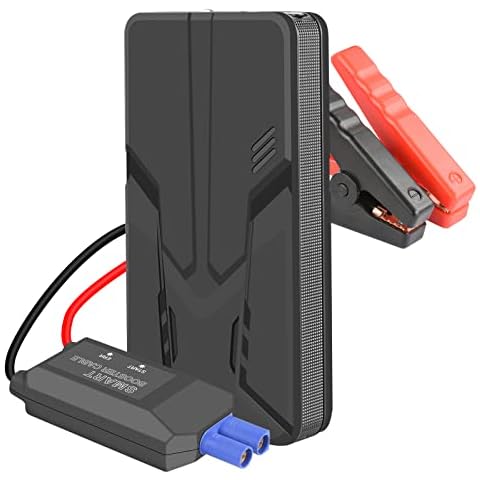 12V 30000mAh Car Jump Starter Power Bank Car Battery Jump Starter Auto Engine Battery Charger Car Booster Battery Outdoor Emergency Power Tool (Black) Cover