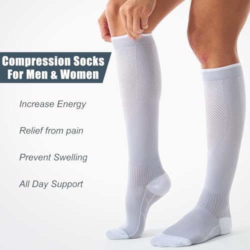 Image of Compression Socks for Women and Men(3 Pairs)15-20mmHg - Best Circulation Support Socks
