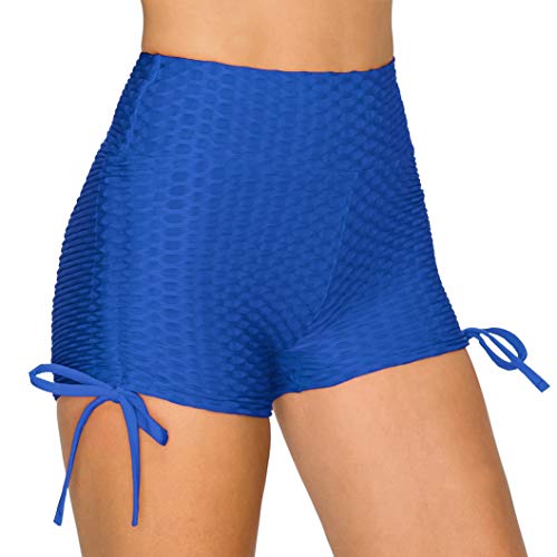 Image of ALWAYS Women's Honeycomb Compression Shorts - High Waist Slimming Butt Lift Textured Workout Shorts