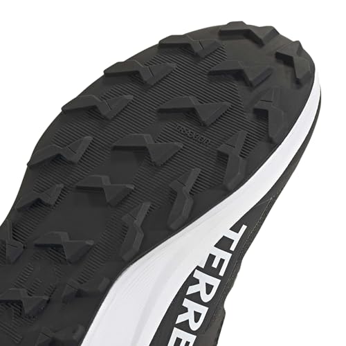 adidas Mixte Enfant Terrex Agravic Boa Trail Running Kids Shoes, Core Black/FTWR White/Semi Impact Orange, 31 EU