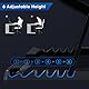 Laptop Kühlkissen 12-17 Zoll, Uten Notebook Kühlpad Kühler mit 6 leise Lüfter & Blau LED Leuchten, Anzeigesteuerung, 5 Höhenverstellbar, Cooling Pad 2 USB-Ports