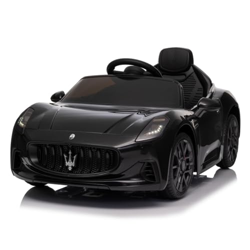 Winado 12V Licensed Maserati Electric Ride on Car for Toddlers, Black