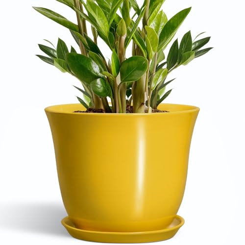 SUNPOTFOR Yellow Ceramic Planter